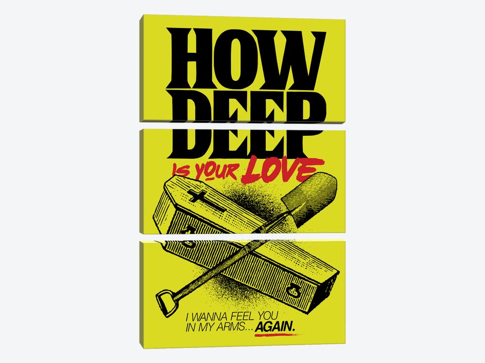 How Deep Is Your Love? by Butcher Billy 3-piece Canvas Print