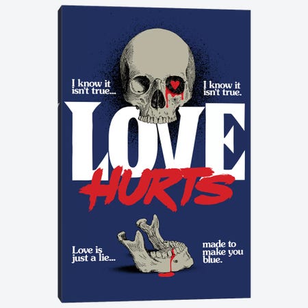 Love Hurts Canvas Print #BBY237} by Butcher Billy Canvas Print