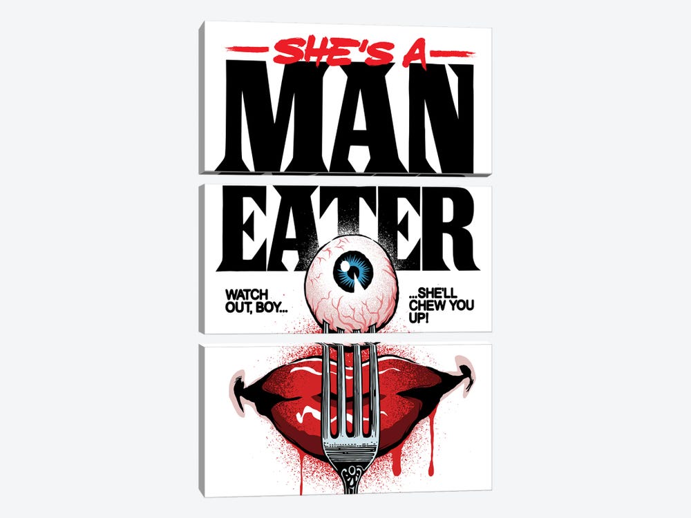 Maneater by Butcher Billy 3-piece Art Print