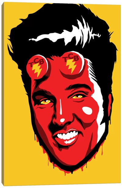 Hellvis and The TCB Band Canvas Art Print - Elvis Presley