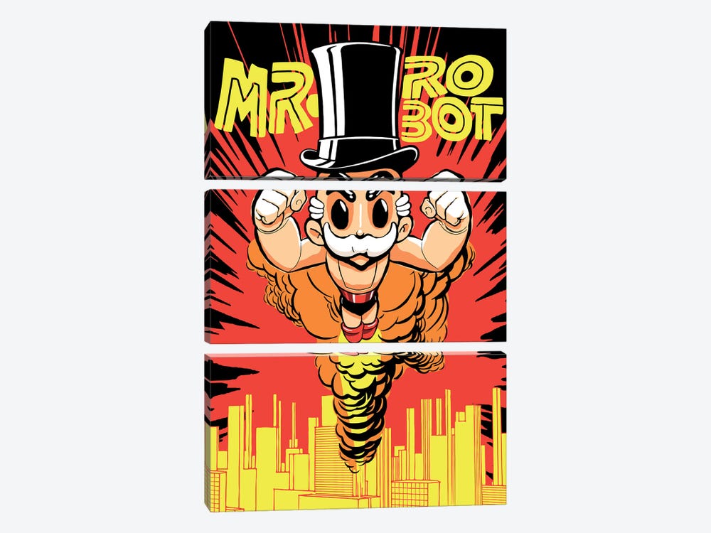 The Robots by Butcher Billy 3-piece Canvas Artwork
