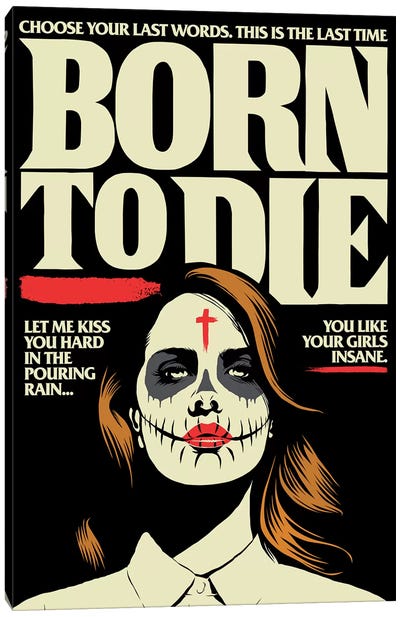 Born Canvas Art Print - Evil Clown Art