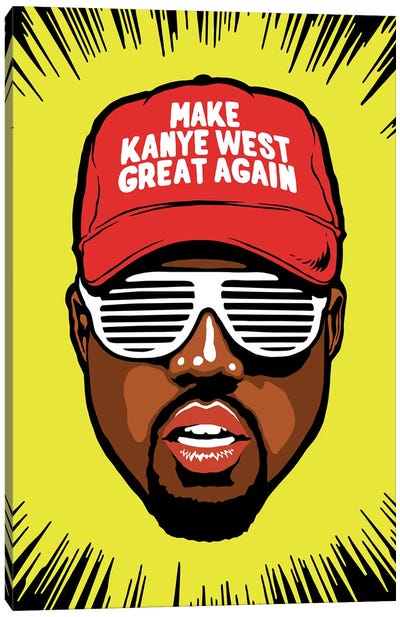 Great Again Canvas Art Print - Kanye West