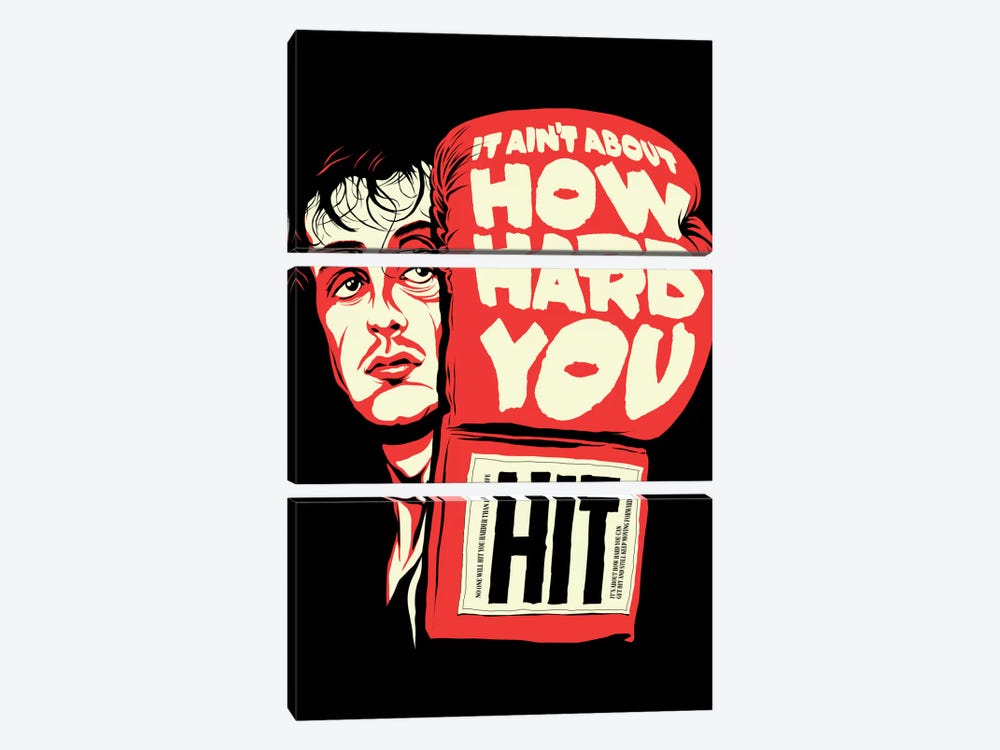 How Hard You Hit by Butcher Billy 3-piece Canvas Print