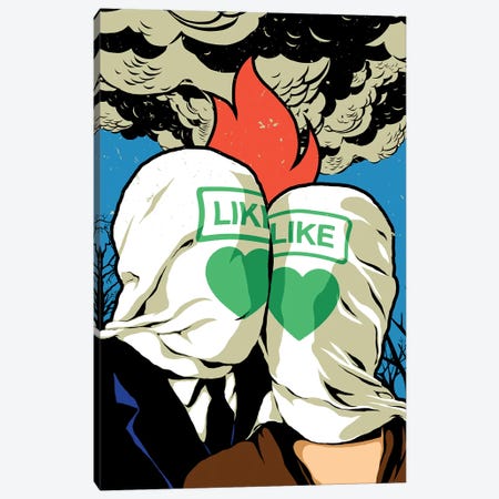 The Fire Lovers Canvas Print #BBY276} by Butcher Billy Art Print
