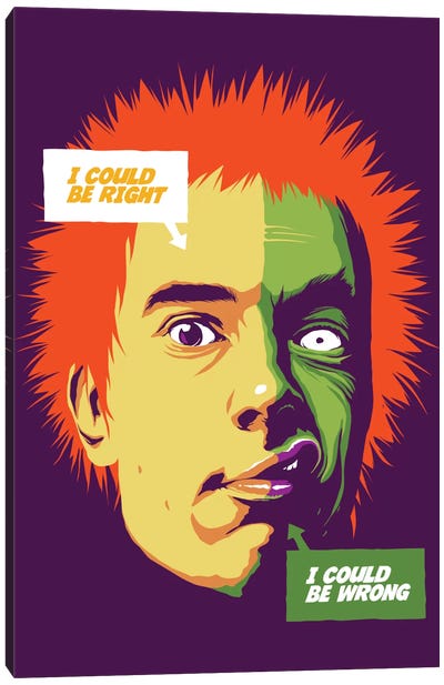 I Could Be Wrong #Rise Canvas Art Print - Billy Idol
