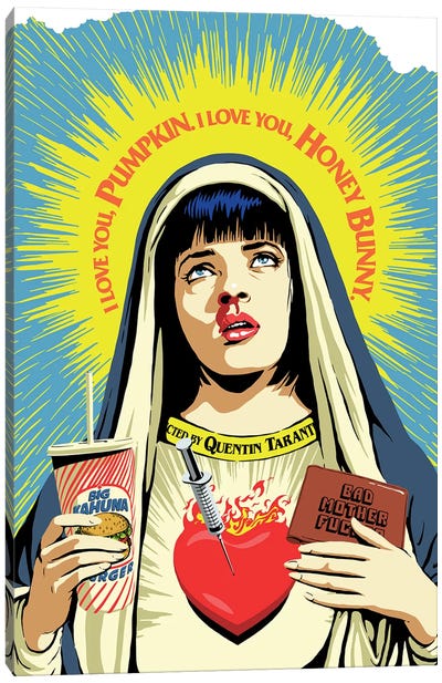 The Pulp Virgin Canvas Art Print - Pulp Fiction