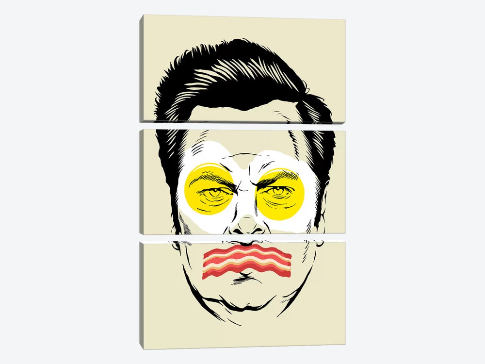 Bacon And Eggs by Butcher Billy 3-piece Art Print