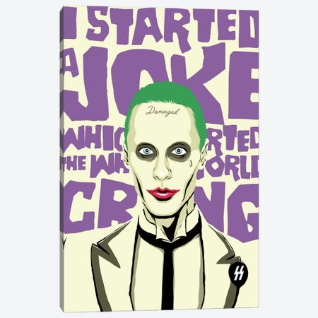 A Clockwork Joker Canvas Art Print by Butcher Billy | iCanvas