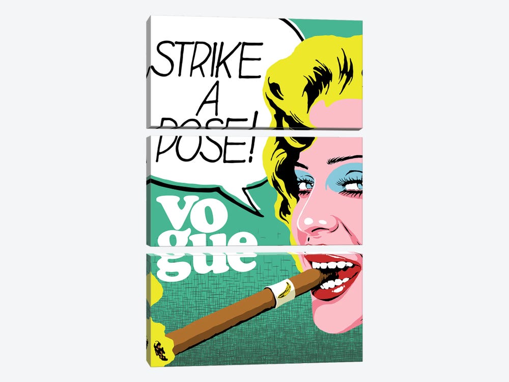 The Pose by Butcher Billy 3-piece Canvas Art Print