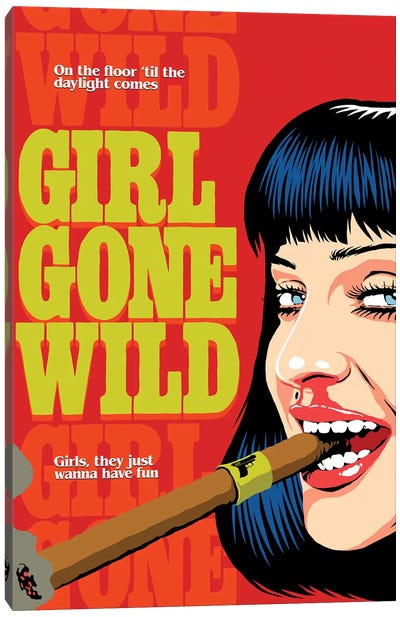 Gone Wild Canvas Art Print - Pulp Fiction