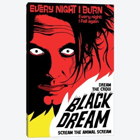 Black Dream Canvas Print #BBY313} by Butcher Billy Art Print