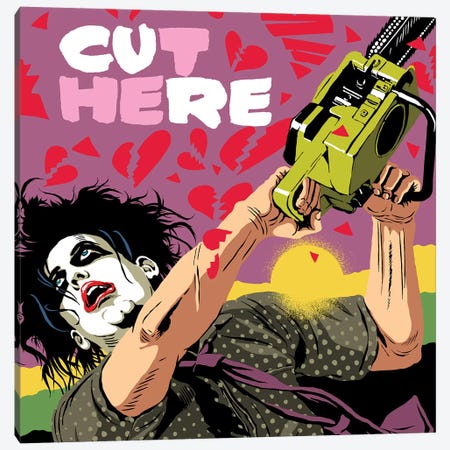 Cut Here Canvas Print #BBY316} by Butcher Billy Canvas Artwork