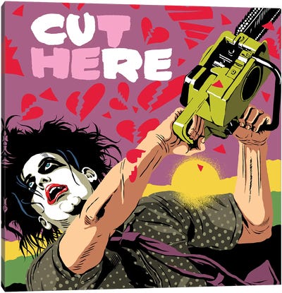 Cut Here Canvas Art Print - The Cure
