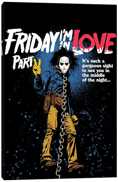 Friday Love Part 2 Canvas Art Print - Friday The 13th