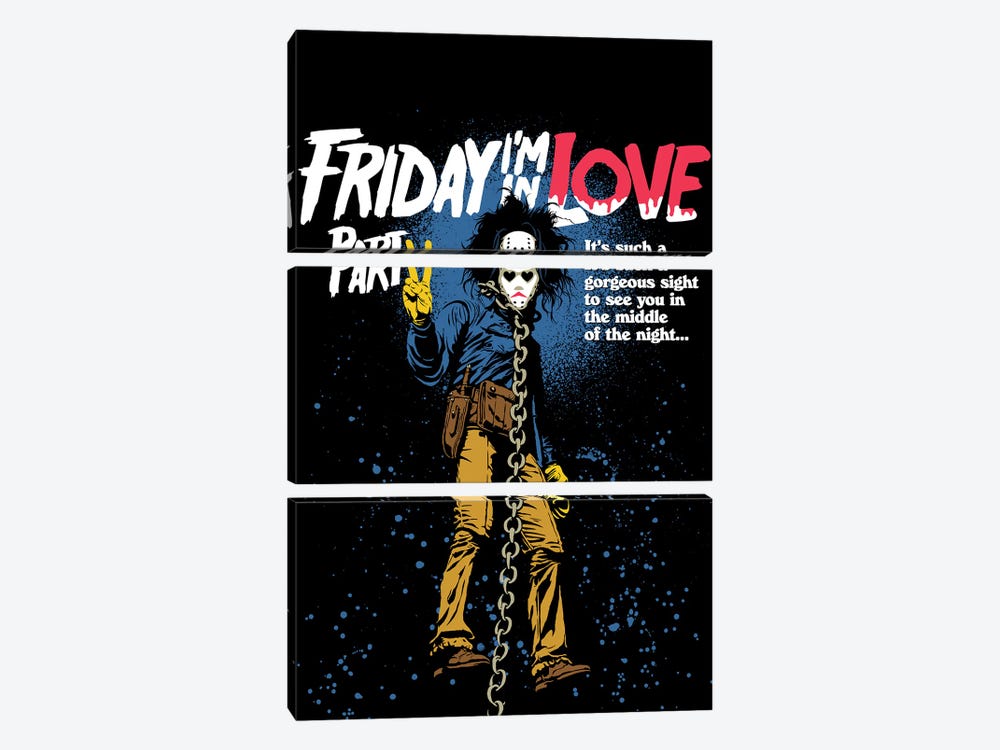 Friday Love Part 2 by Butcher Billy 3-piece Canvas Art