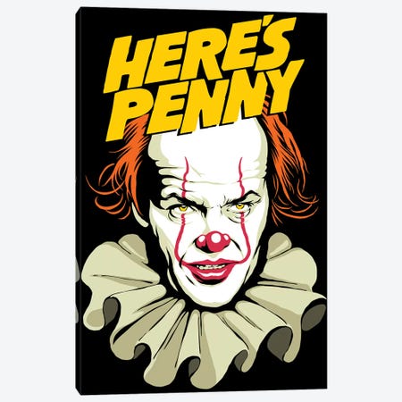 Here's Penny Canvas Print #BBY331} by Butcher Billy Art Print