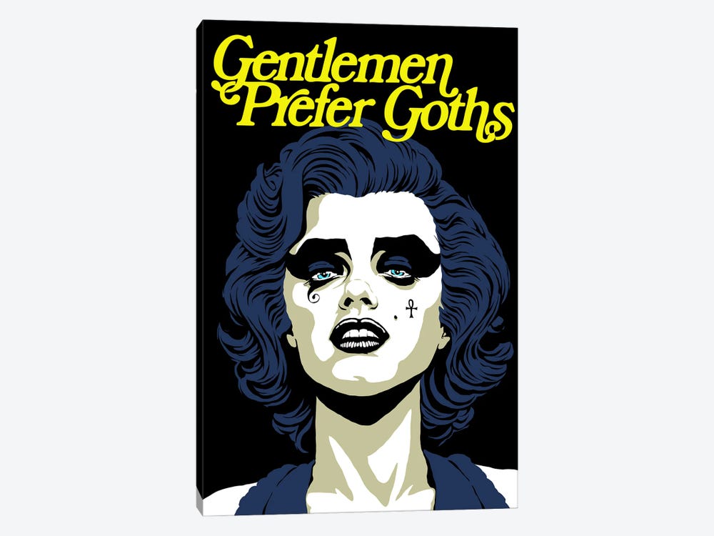 Gentleman Prefer Goths by Butcher Billy 1-piece Canvas Art Print