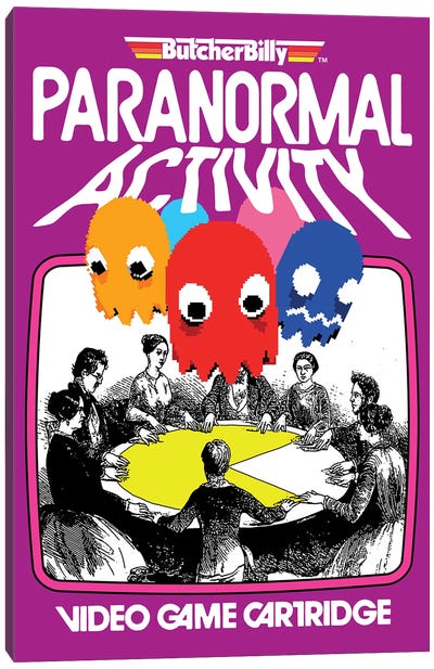 Paranormal Canvas Art Print - Pac-Man