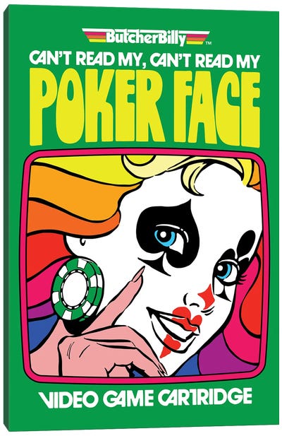 Poker Canvas Art Print - Lady Gaga