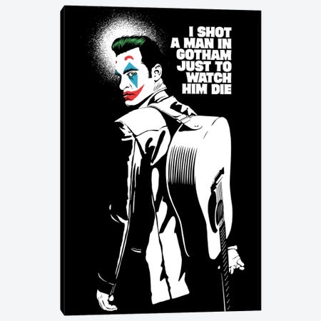 The Shot - Black And White Canvas Print #BBY349} by Butcher Billy Canvas Artwork