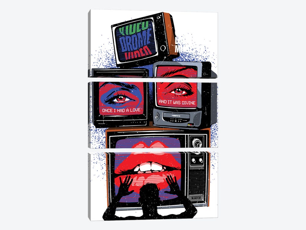 The Video by Butcher Billy 3-piece Canvas Wall Art