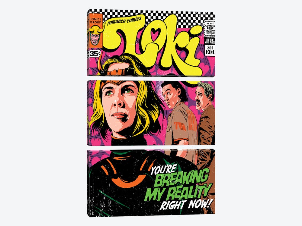 Breaking My Reality by Butcher Billy 3-piece Canvas Wall Art