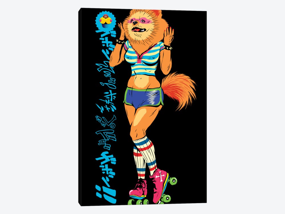 Pomeranian Rock Dogs - Roller Bitch by Butcher Billy 1-piece Art Print