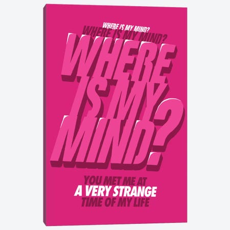 Where is my Mind Canvas Print #BBY41} by Butcher Billy Canvas Art Print