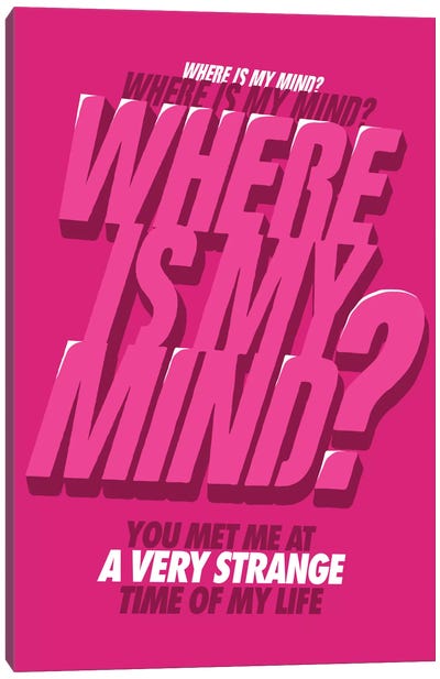 Where is my Mind Canvas Art Print - Butcher Billy