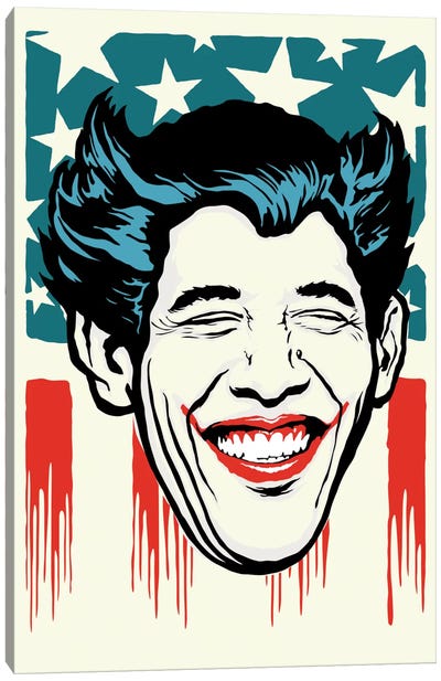 Yes We Joke Canvas Art Print - Barack Obama