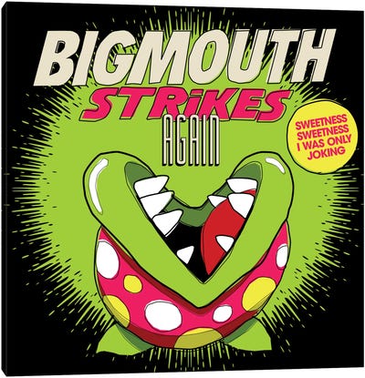 8-bit Smiths Project - Bigmouth Strikes Again Canvas Art Print - Game Room Art
