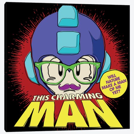 8-bit Smiths Project - This Chaming Mega Man Canvas Print #BBY49} by Butcher Billy Canvas Print