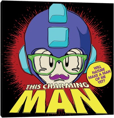8-bit Smiths Project - This Chaming Mega Man Canvas Art Print - Other Anime & Manga Characters