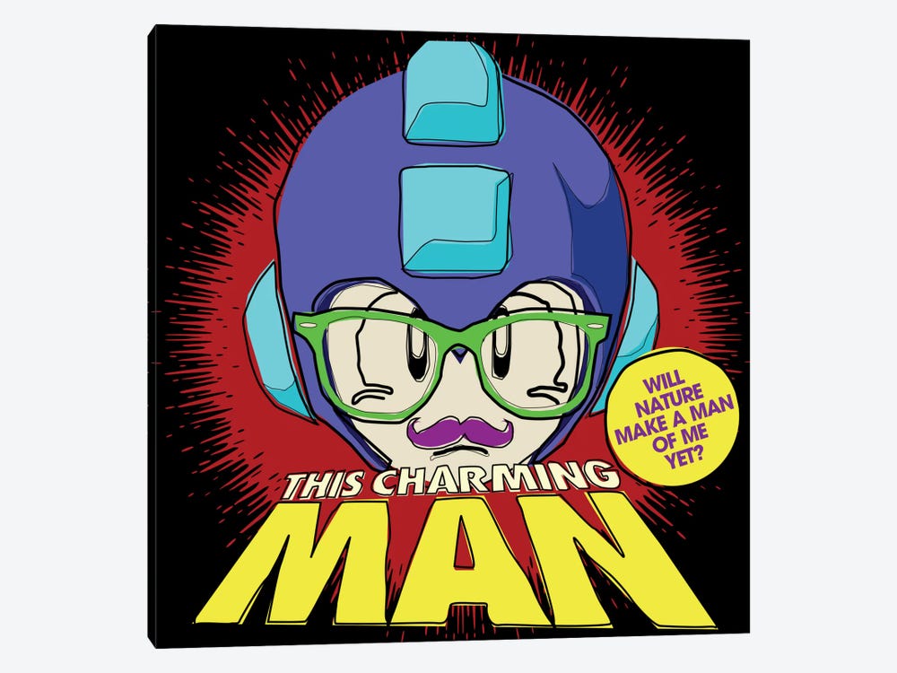 8-bit Smiths Project - This Chaming Mega Man by Butcher Billy 1-piece Canvas Art