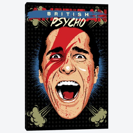 American Psycho - British Edition Canvas Print #BBY52} by Butcher Billy Canvas Art
