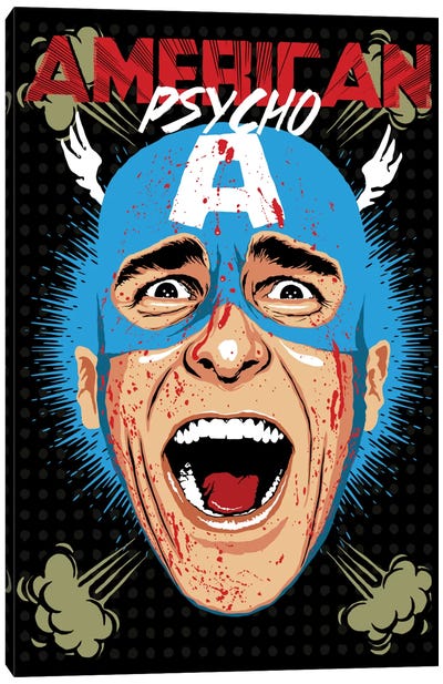 American Psycho - Cap Edition Canvas Art Print - Christian Bale