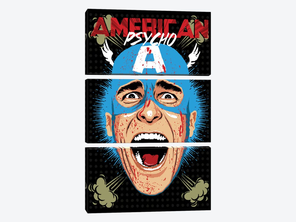 American Psycho - Cap Edition by Butcher Billy 3-piece Art Print