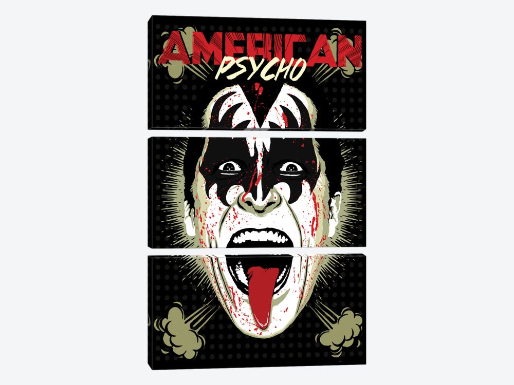 American Psycho - RocknRoll All Night Edition by Butcher Billy 3-piece Canvas Artwork