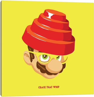 Are We Not Plumbers - Crack That Whip Canvas Art Print - Mario