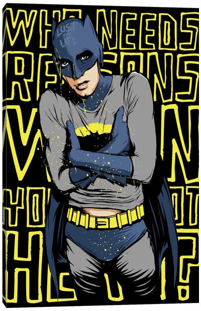 Batspotting Canvas Art Print - Justice League