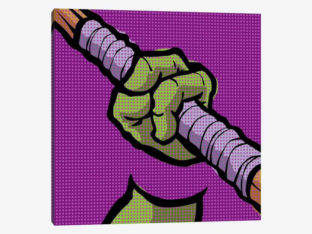 Roy's Pop Martial Art Chelonians - Purple by Butcher Billy 1-piece Art Print
