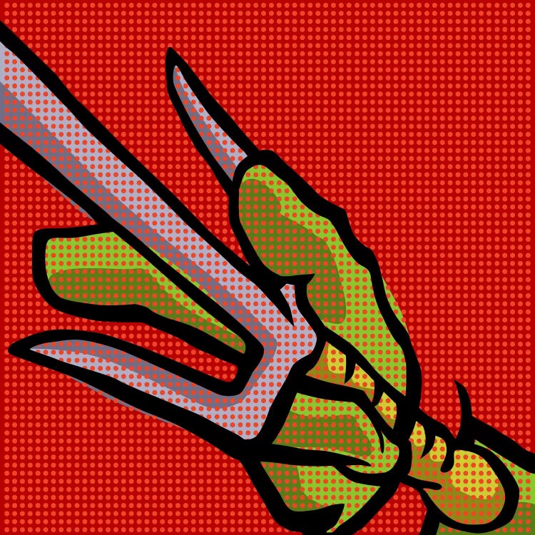 Roy's Pop Martial Art Chelonians - Red by Butcher Billy wall art