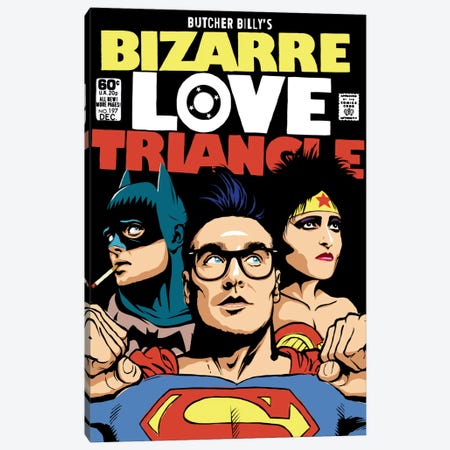 Bizarre Love Triangle - The Post-Punk Edition Canvas Print #BBY6} by Butcher Billy Canvas Art Print