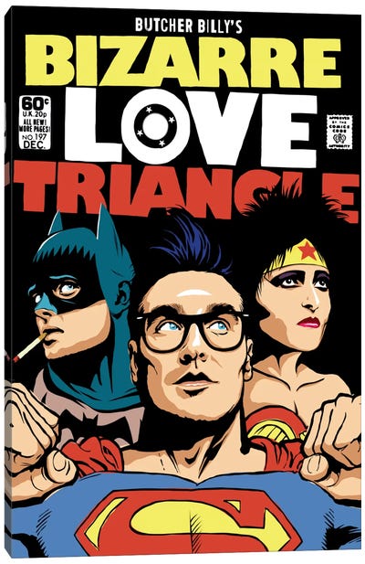 Bizarre Love Triangle - The Post-Punk Edition Canvas Art Print - Superhero Art