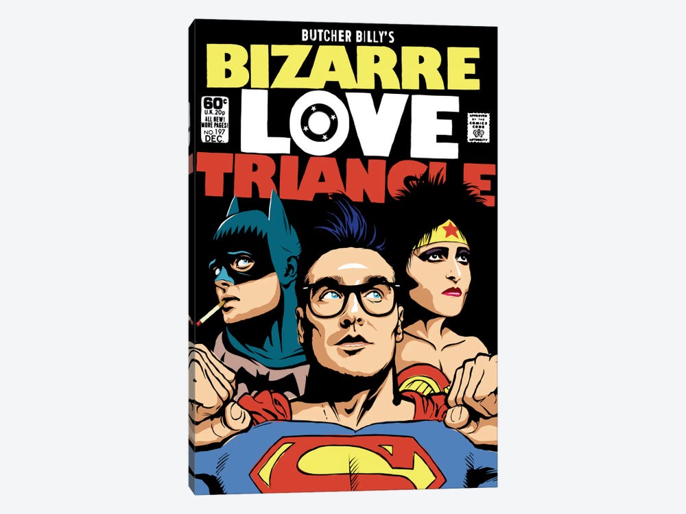 Bizarre Love Triangle - The Post-Punk Edition by Butcher Billy 1-piece Canvas Print
