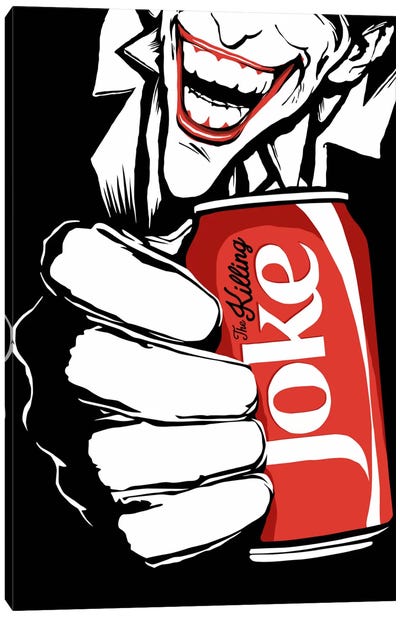 The Killing Joke - The B&W Edit Canvas Art Print - Comic Book Character Art