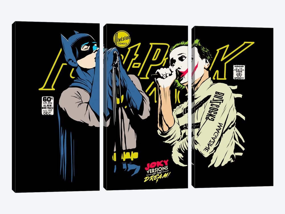 The Post-Punk Face-Off by Butcher Billy 3-piece Canvas Art
