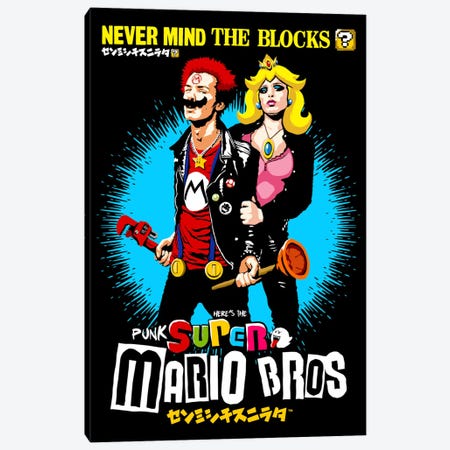 The Sid And Nancy Nintendo Lost Levels Canvas Print #BBY85} by Butcher Billy Canvas Wall Art