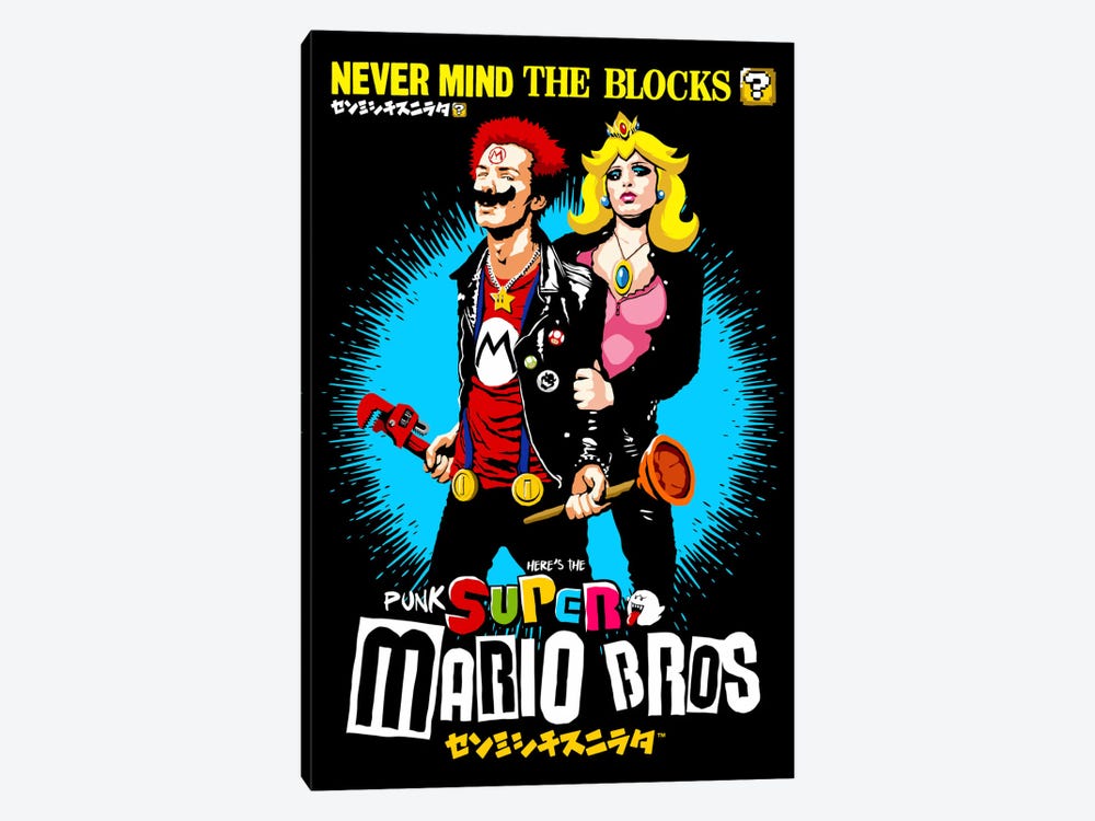 The Sid And Nancy Nintendo Lost Levels by Butcher Billy 1-piece Canvas Wall Art